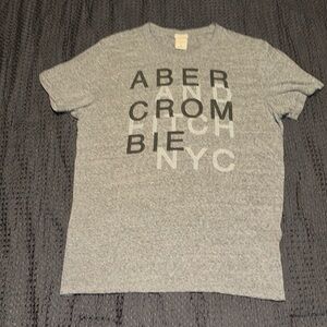 Abercrombie & Fitch Grey and Black Shirt